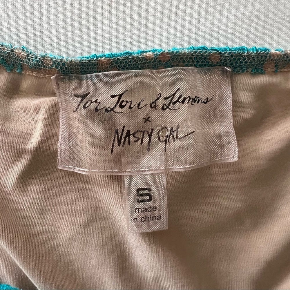 For Love & Lemons x Nasty Gal Beach Breeze Set in Teal - Picture 11 of 16